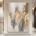 thumbnail image 2 of Large Beige Gold Brown Abstract Handmade Painting For Living Room Wabi Sabi Wall Art Beige Grey Texture Wall Art Large Scandinavian Art, 2 of 7