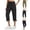 06# Blue, variant on Women's Hiking Capri Pants Quick Dry Cargo Pockets Pants Lightweight Cropped Summer Pant for Travel Casual Army Green M