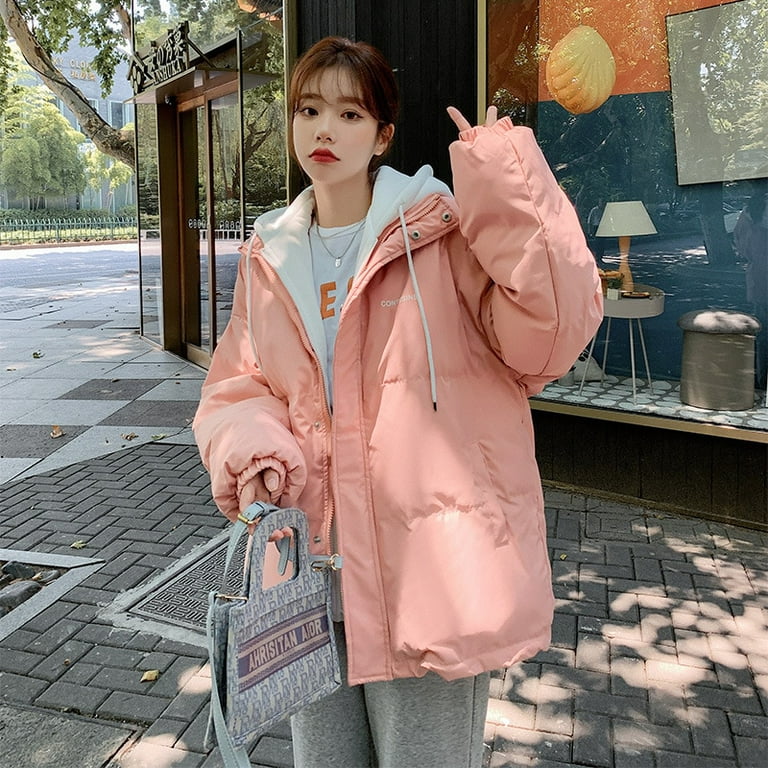 DanceeMangoo Winter Jacket Women Parkas Korean Short Bread Coat Women  Clothing Thicken Warm Hooded Coats and Jackets for Women Parka Femme Zm 