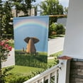 thumbnail image 5 of Wukai Elephant Dog Garden Flags Double Sided Welcome Garden Yard House Flags Outside Outdoor House (Only Flag), 5 of 8