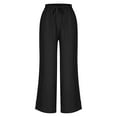 thumbnail image 5 of REALiKUN Womens Casual Lightweight Drawstring Pants Elastic Waist Pants with Pockets, 5 of 7