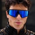 thumbnail image 2 of GRINDERPUNCH Polarized Sports Sunglasses Golf Pickleball Softball Ski Cycling Baseball Running Glasses Men Women - Blue, 2 of 5