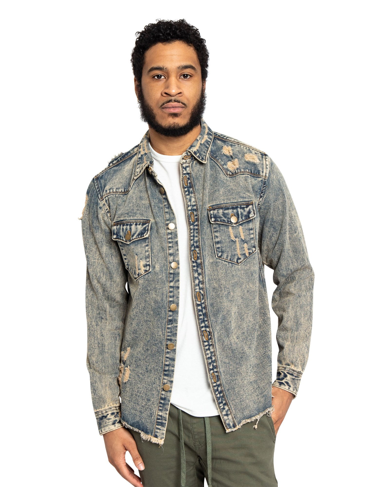 4x denim shirt