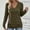 *Army Green, variant on Coorders Women's Plus Size Tunic Tops, V Neck Casual Blouses Buttons Side Long Sleeve Fall Shirts,Army Green,Size XXL