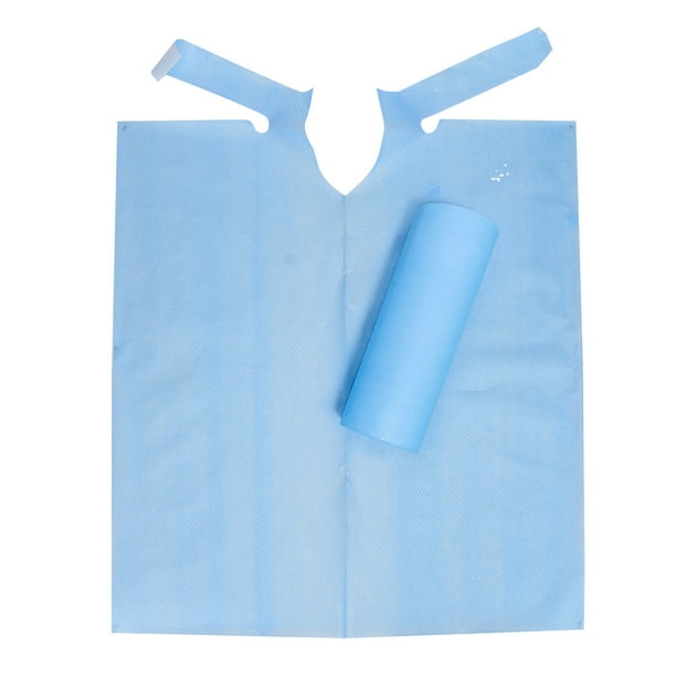 Babero desechable para ancianos, babero dental desechable para tatuajes impermeable de 80 hojas, babero dental desechable, máxima confiabilidad