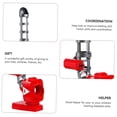 thumbnail image 2 of Mobutofu Kids Baseball Launcher Machine Red Plastic for Outdoor Set, 2 of 8