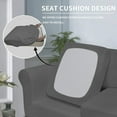 thumbnail image 4 of Easy-Going 2 Pieces Super Stretch couch cover, chair size, Gray (Slipcover Only), 4 of 6