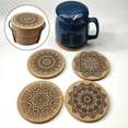 thumbnail image 4 of 12Pack Cork Coasters Cup Mat with Metal Holder for Hot/Cold Drinks Party Bar, 4 of 7