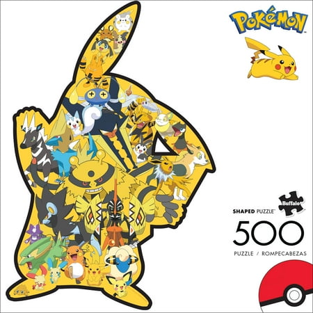 Buffalo Games Pokemon Pikachu Shaped - 500 Pieces Jigsaw Puzzle
