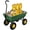 Green, variant on NORTHSKY 600 LBS Heavy Duty Garden Dump Cart, 10" All-Terrain Wheels with 180° Rotating Handle for Landscaping, Farm, and Outdoor Work
