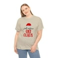 thumbnail image 4 of Unisex Heavy Christmas Classic Cotton T-Shirt Just Call Me Gigi Claus, 4 of 4