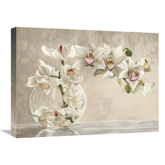 Global Gallery's 'Orchid Vase' by Remy Dellal Stretched Canvas Wall Art