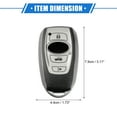 thumbnail image 6 of Unique Bargains Smart Remote Key Shell Replacement for Car 4 Buttons Silver Tone 1 Pc, 6 of 6