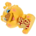 thumbnail image 6 of FRCOLOR Yellow Cartoon Dragon Statue for Decoration Made of Resin Unique Design Shaking Head Collectible, 6 of 8
