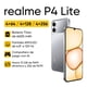 thumbnail image 2 of Realme P4 Lite 4GB RAM 256GB ROM IP54 Pantalla 6.8" 120Hz Batería 6600mAh, Cámara 13MP Teléfono, Gris, 2 of 10