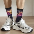 thumbnail image 6 of Fuzoiu Explosive Fluid Splash Art Print Athletic Crew Socks for Men & Women,Casual Crew Socks,Above Ankle Crew Socks for Business, Casual, 6 of 6