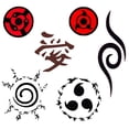 thumbnail image 2 of Naruto Anime Tattoo Stickers for Adults Children Kids Sharingan Cosplay Props Waterproof Temporary Tattoo Stickers Toys Gift Gao Jinjia LED, 2 of 2