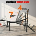 thumbnail image 4 of VIBESPARK Adjustable Weight Bench, 900Lbs 5-in-1 Foldable Bench Press with Barbell Rack for Home Gym, Multi-functional Workout Bench Set with Leg Extension for Full Body Strength Training, 4 of 8