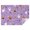 Purple Halloween Pattern, variant on Purple Halloween Pumpkins Bats and Spiders Rectangle Tablecloth 60"x84",Waterproof Polyester Rectangle Table Cloth, Wipeable Spillproof Polyester Tablecloth for Dining, Camping, Indoor and Outdoor