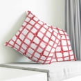 thumbnail image 3 of Red Buffalo Plaid Pillow Covers 16x16 Inch Decorative Throw Pillow Cover, Farmhouse Check Stripes Retro Geometric Sofa Pillowcases Accent Cushion Case Home Decor Bedroom Living Room, 3 of 6