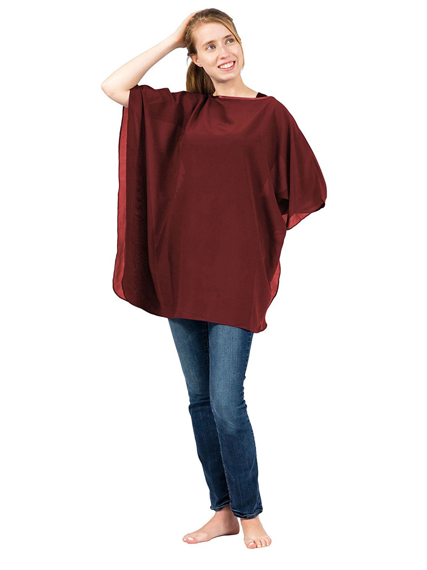'I Washed Up Like This' Solid Lettering Cover Up Poncho main image 0