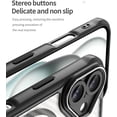 thumbnail image 5 of Case for iPhone 16 Plus,Full-Body Rugged Carbon Fibre Protective Clear Back Hybrid Magnetic with Wireless Charge Shockproof Protector Phone Case for iPhone 16 Plus,6.7 inch 2024 (Black), 5 of 17