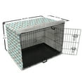 thumbnail image 6 of Anchor Dog Crate Cover, Simple Pattern Anchor Stripe Art Welcoming Wavy Water Tiled Surface, Easy to Use Pet Kennel Cover Small Dogs Puppies Kittens, 7 Sizes, Turquoise Red, by Ambesonne, 6 of 6