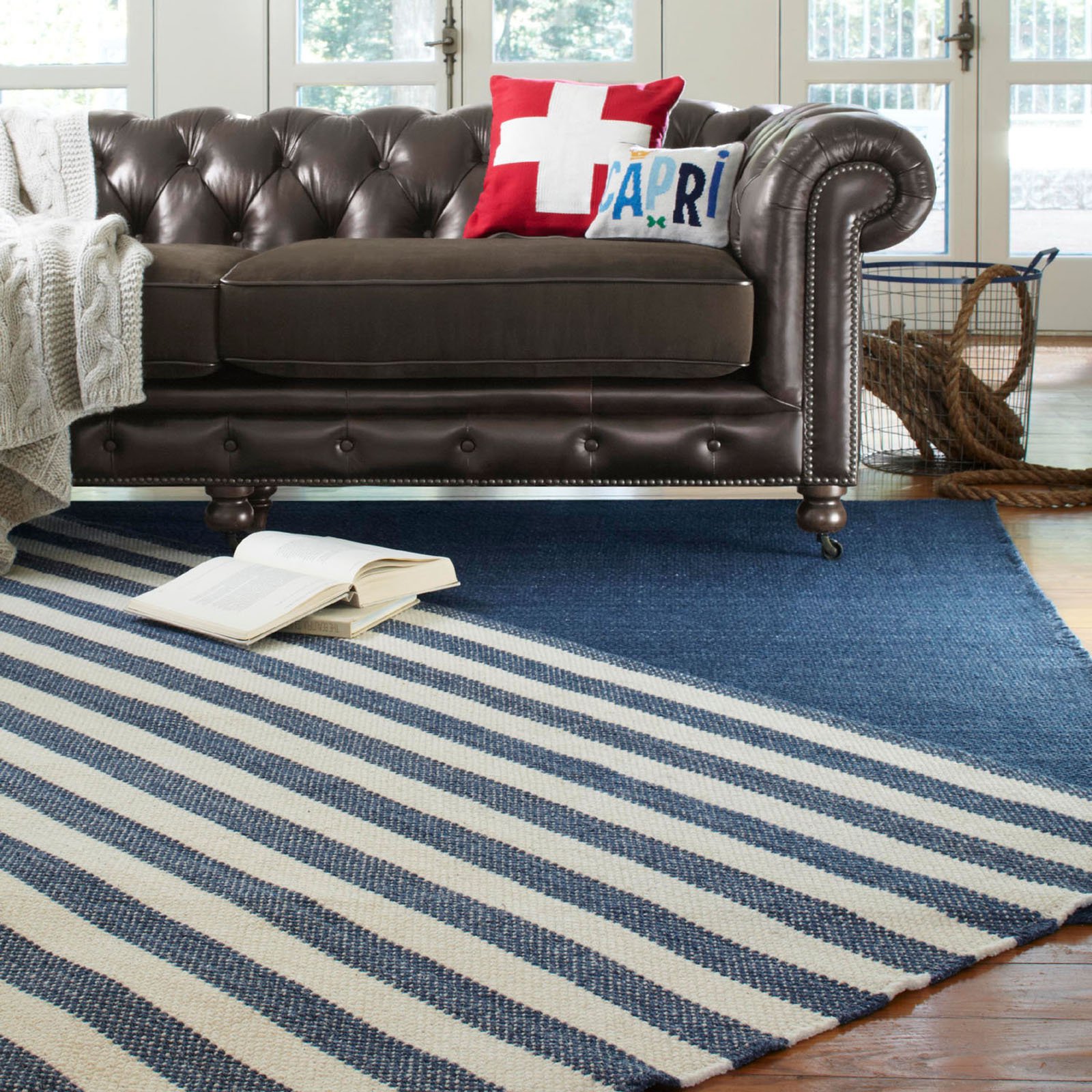 Capel Rugs - Nags Head Vertical Stripe Rectangle Flat Woven Rugs - image 3 of 3