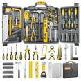 thumbnail image 1 of MasterSpec 80-Piece Hand Tool Set Household Tool Kit Hammer Plier Scissor Knife, 1 of 12
