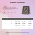 thumbnail image 7 of Eandarui Women's Glitter Sequin Leopard Shorts Mid Waist Y2k Beach Shorts Club Rave Bottoms Hot Grey S, 7 of 7