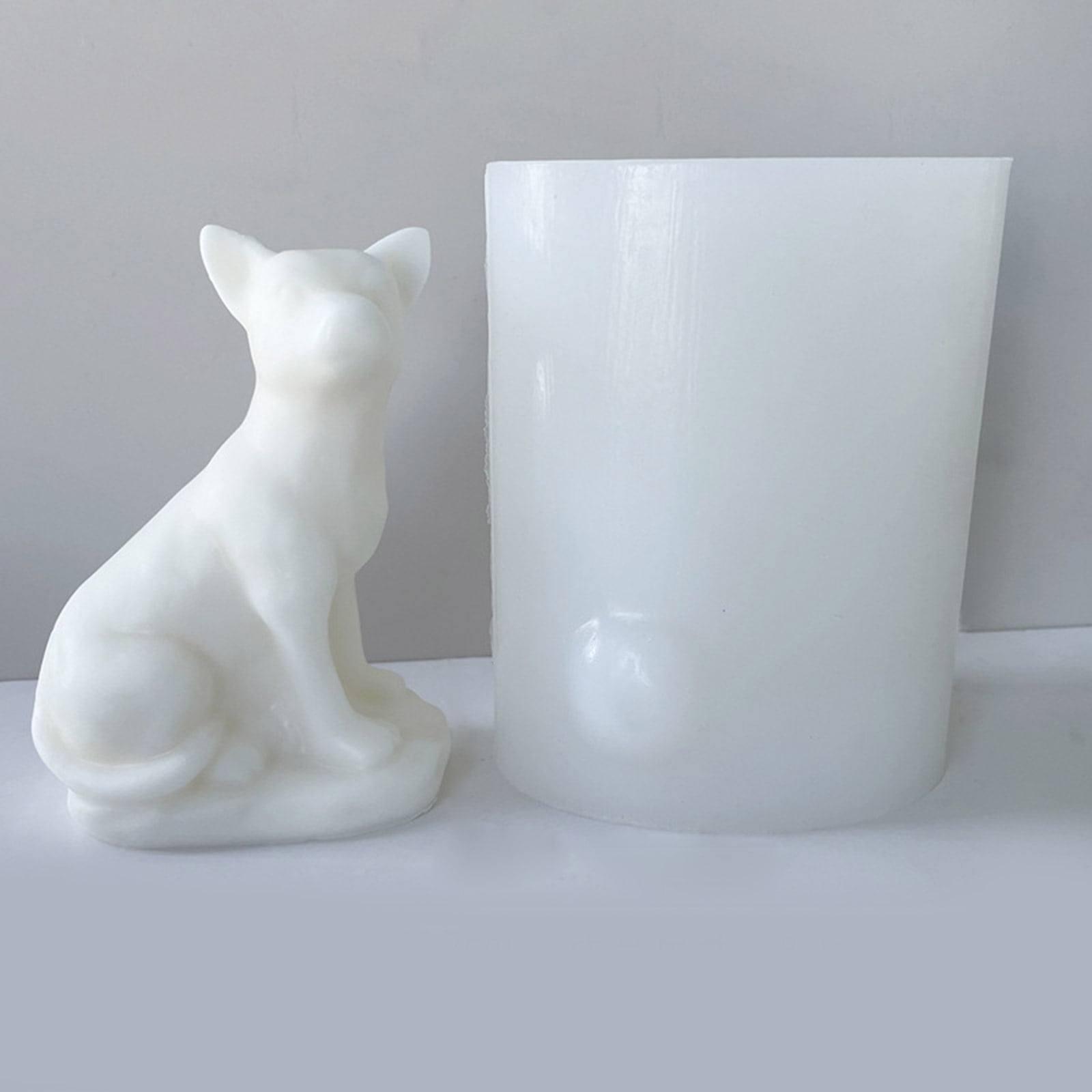 3D Small Dog Silicone Candle Mold Wax Melt Polymer Making Handmade Projects Mold Supplies