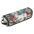 thumbnail image 2 of Hair Tool Organizer Bag with Heat Resistant Mat Removable Travel Storage Case for Hot Air Brushes Curling Irons Beautiful Winter Forest Painting, 2 of 8