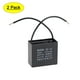 thumbnail image 1 of Capacitor de arranque para ventilador de techo CBB61 de 7uF 450V AC 2 cables de Uxcell 2 paquetes, 1 of 5