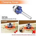 thumbnail image 5 of 4-teeth R1 Round Over Router Bit, Corner Rounding Edge Trimming Router Bit Woodworking Milling Cutter Tool Radius (r1)(1pc, Blue), 5 of 5