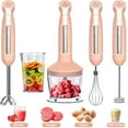 thumbnail image 1 of LINKChef Immersion Blender, 20-Speed 1000W 5-in-1 Immersion Hand Blender, Stick Blender with Turbo Mode, Baby Food Processor with Chopper, Blender for Kitchen with 600ml Beaker (Peach), 1 of 8