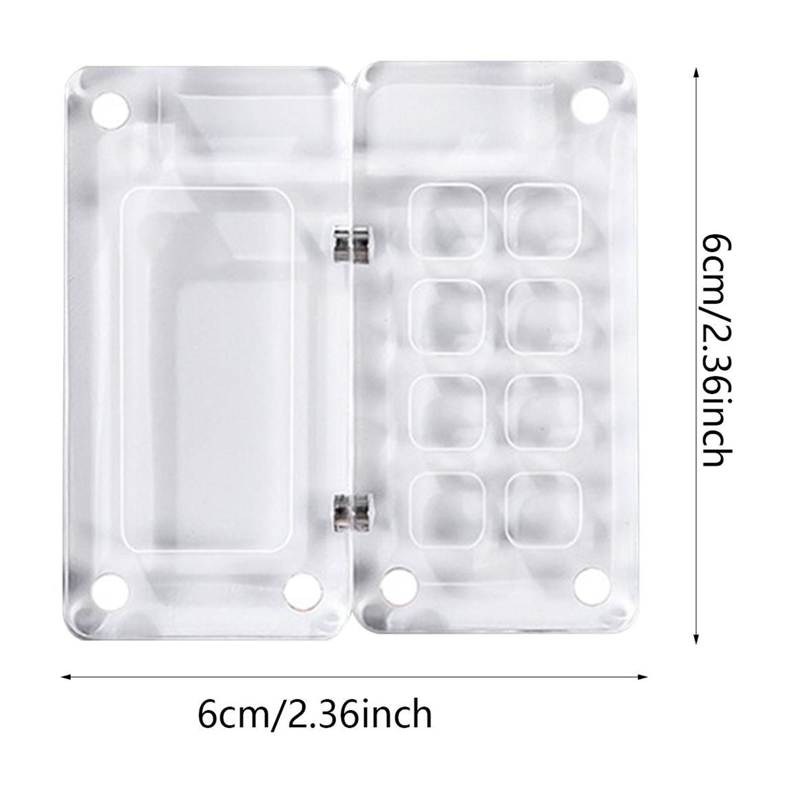 Milageto 4xWatercolor Palette,Paint Tray,Acrylic for Oil Painting Paint Box Artists Portable Professional Paint Pallet Empty Palette Box