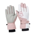 thumbnail image 2 of BAOSITY Winter Ski Gloves Snowboard Gloves Touchscreen Mittens for Cold Weather Lightweight Warm Thickened Gloves for Outdoor Cycling Pink White, 2 of 8