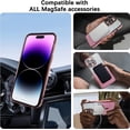 thumbnail image 4 of for Magnetic iPhone 14 Pro Max Phone Case with Full Camera Lens Protector [Compatible with Magsafe][N52 Magnets] Luxury Plating Cute Bling Clear 14 Pro Max Case for Women Men Girls, Purple, 4 of 13