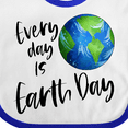 thumbnail image 4 of Inktastic Every Day is Earth Day Boys or Girls Baby Bib, 4 of 4