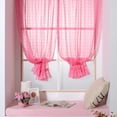 thumbnail image 3 of Cortinas Cortas Para De Cortinas De Ventana Para Dormitorio De Cortinas De Ventana Rojo rosado perfecl Cortinas de la ventana corta, 3 of 8