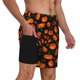 thumbnail image 2 of Balery Pumpkin Fallen Leaves Bañador para hombre, shorts de playa de secado rápido con entrepierna y forro de compresión-X-Large, 2 of 6