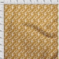 thumbnail image 3 of oneOone Coton Cambric Orange Tissu Floral Matériel de Couture Tissu Imprimé au Mètre 42 Pouces de Large, 3 of 4
