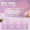 thumbnail image 2 of Teclado mecánico inalámbrico YUNZII B75 PRO con perilla RGB, 2 of 9