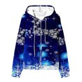 thumbnail image 4 of Sudadera con capucha de manga larga para mujer, informal, con capucha, para exteriores y chaquetas, a la moda, con estampado, de manga larga, con bolsillos, 4 of 6