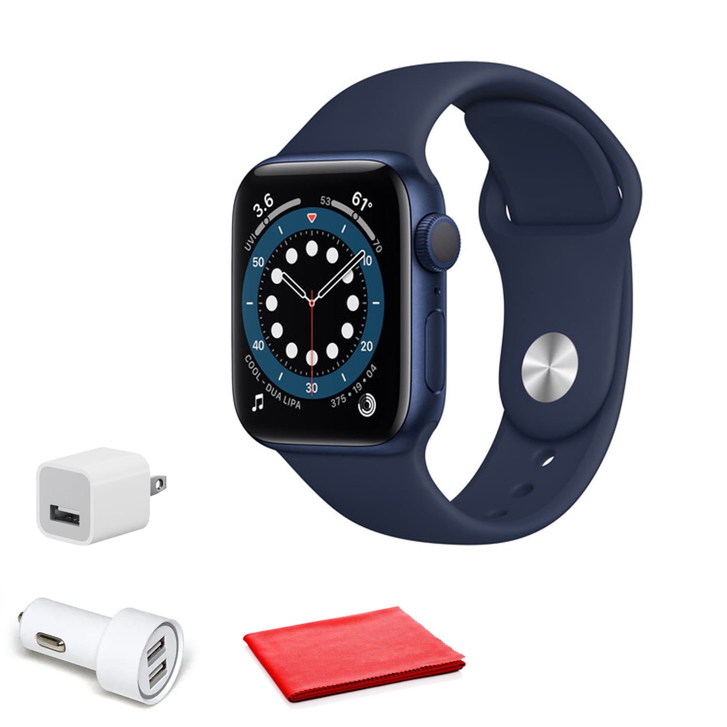 Apple Watch Series 7 GPS, 45mm Blue Aluminum Case with Abyss Blue 