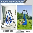 thumbnail image 4 of G TALECO GEAR Sensory Swing with Stand, Outdoor Indoor Kids Pod Chair Swing Set for Backyard, Metal Hammock Chair Stand, 350LB, 4 of 8