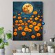 thumbnail image 4 of Qisvanset 12x16 Inch 2D Flat Framed Canvas Art, Moonlit Golden Marigold Rustic Botanical Night Home Wall Decor, 4 of 5