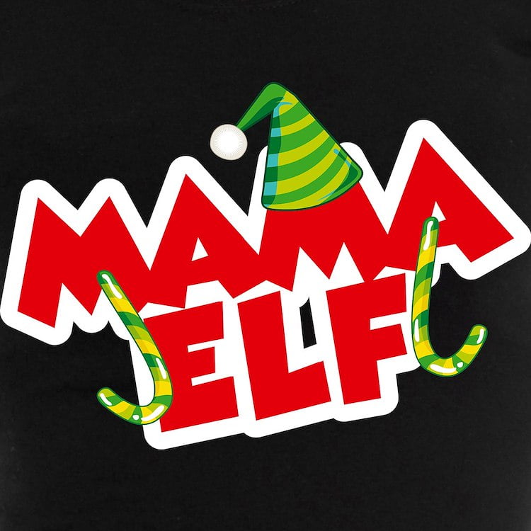 CafePress - Mama Elf - Women's Dark Pajamas