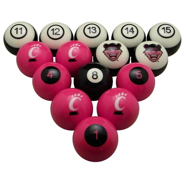 Wave7 CINBBS100N University Of Cincinnati Billiard Numbered Ball Set