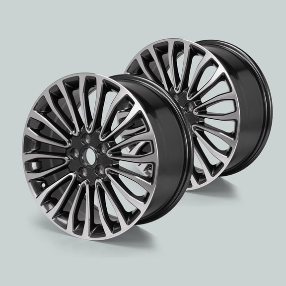 2-Pack 18 Inch Rim Replacement 18" X 8" Charcoal Alloy Wheel Rims for 2017 2018 Ford Fusion